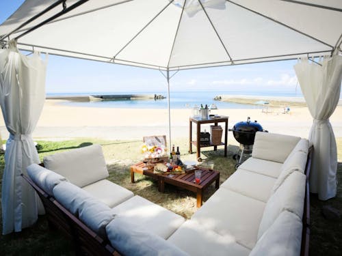 大分県豊後高田市で運営している長崎鼻ビーチリゾート。