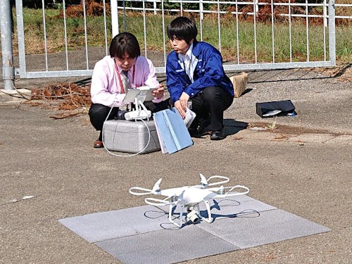 パートナーと連携をしてドローン画像の活用もしています。