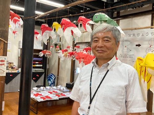 ゲストの田中さん:金魚ちょうちんの伝道師として活躍されています