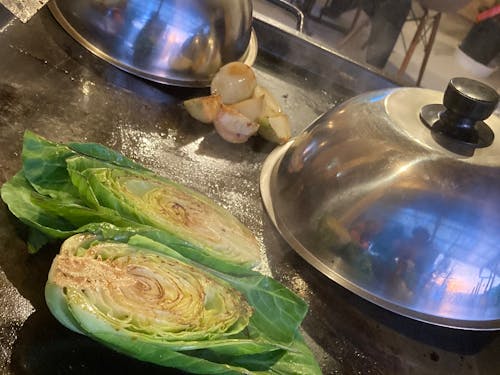 オリーブオイルと塩だけでまいう〜な野菜鉄板焼き