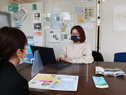 職業相談の様子