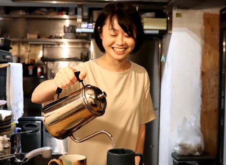 試食時にはコーヒーが欠かせません