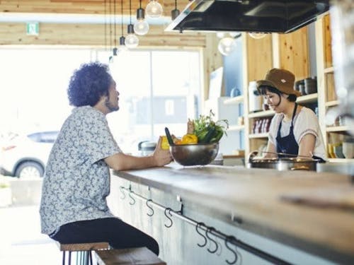他愛のない会話ができるのも楽しみのひとつ