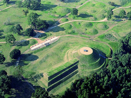 少し車を走らせれば、高台に鎮座する古墳や、山奥の深い森や川を堪能できます。