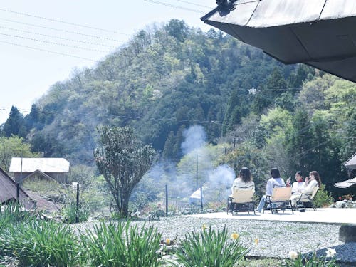 「宿泊施設の様子」のどかな時間が流れています。