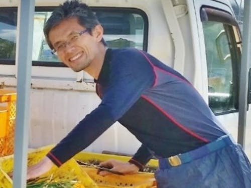 現在は有機農家にて農業研修中の谷藤さん。10月に第一子が産まれ、子育てに奮闘中。