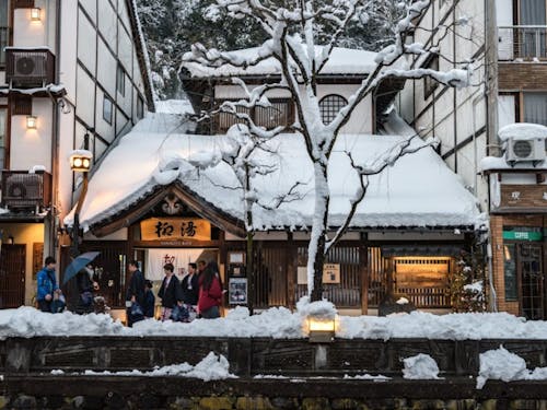 ~冬の城崎温泉~7つの外湯の1つ、柳湯