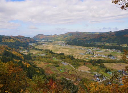 東成瀬村の風景