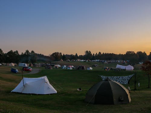 スノーピーク本社のキャンプ場