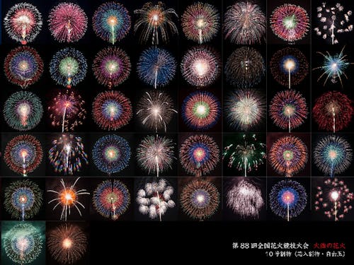 全国花火競技大会での競技花火