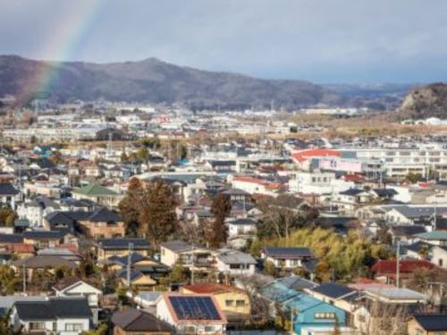 白石市のまちなみ