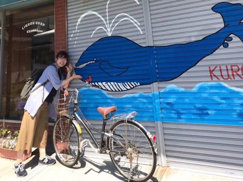 宇佐のまちにあるシャッターアート