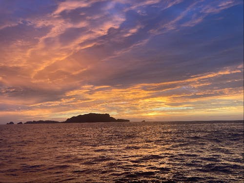 アフターダイブに夕日のひととき