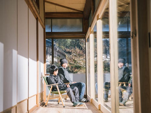 縁側ではのんびり過ごすこともできます