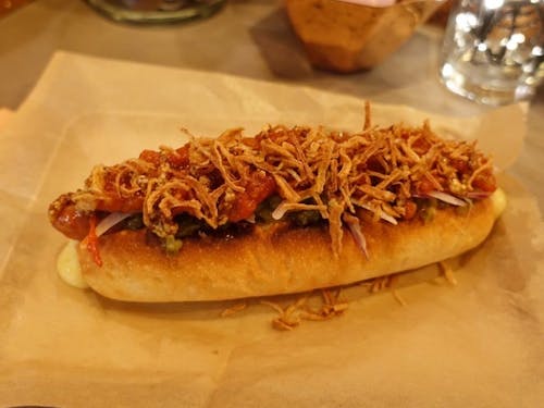 自称世界一うまいホットドック（笑）