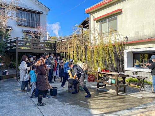 今年は元旦にお餅つきをやりました!