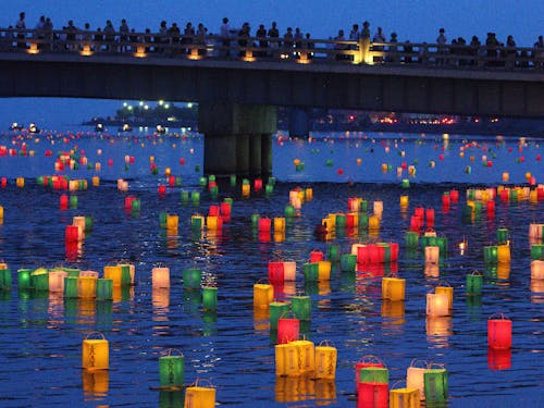 宍道湖_灯ろう流し