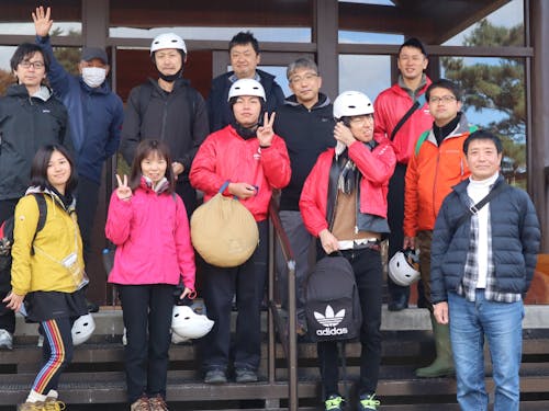 磐梯町のスタディーツアーのトレッキングの様子