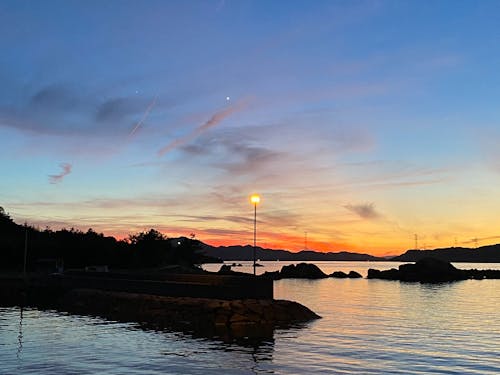 犬島での夕焼け