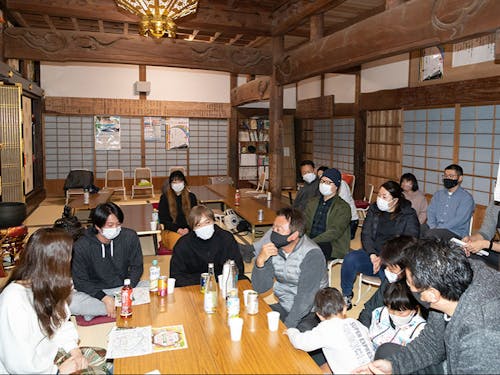 坊主BARでは、地域の皆さんと熱く語り合いました!