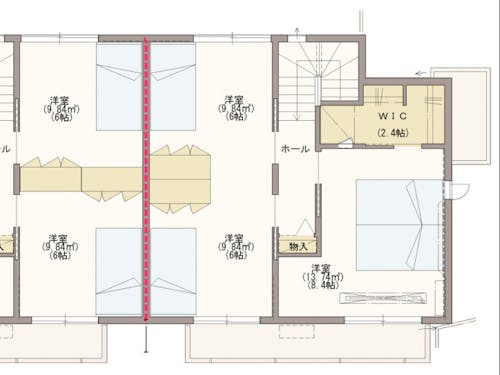 1号棟2階間取り