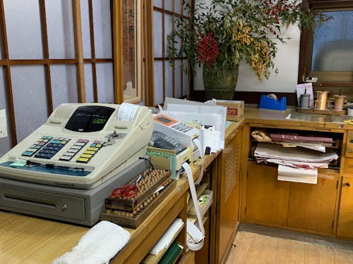 昔ながらのレジ