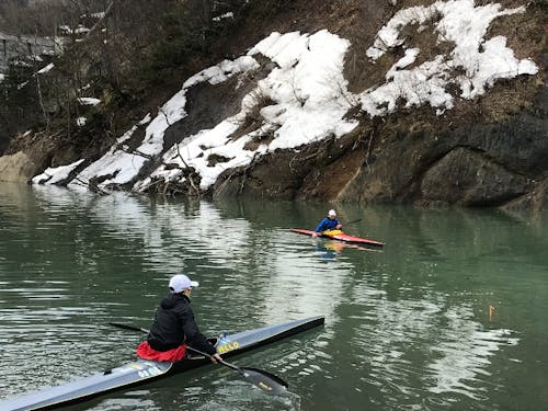 白神カヌークラブの指導風景