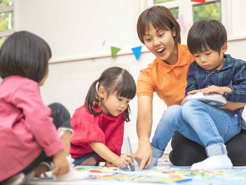 文字への関心を育てるアルファベットタイム◎