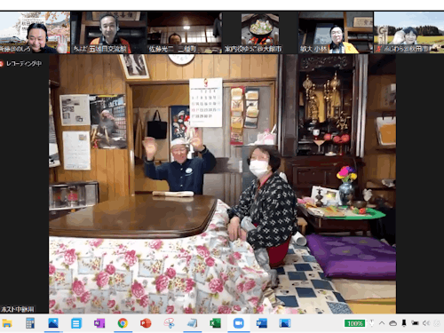 中継映像(酒こし舞 内)