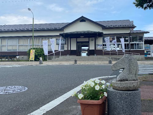 常磐線 小高駅前写真