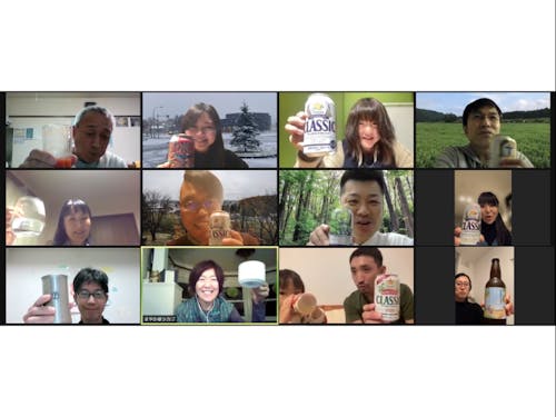 2021年年末に開かれた、オンラインMTGの様子。