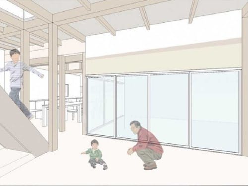 改修イメージその2。大開口の窓から、日差しが差し込みます。