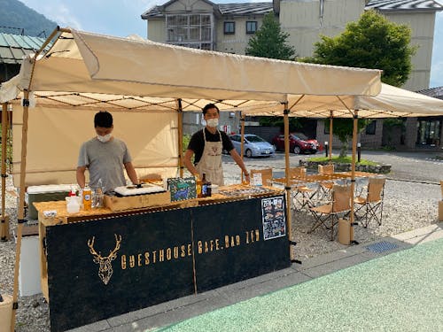 屋台営業の様子