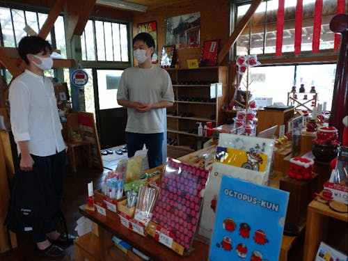 YES工房でUターン者とお話し