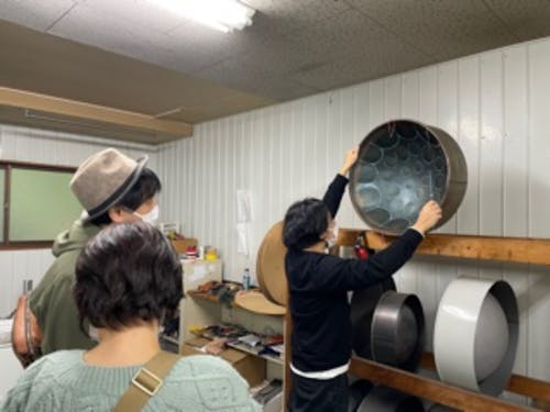 楽器職人の工房を見学(養父市)