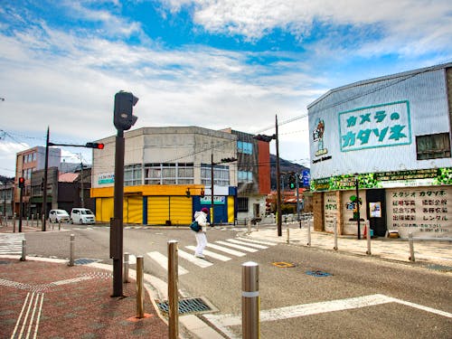田村市街の風景
