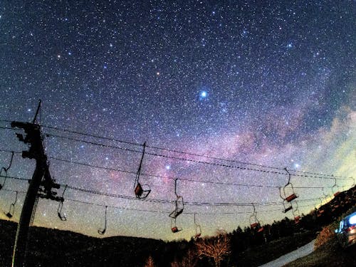 泊まりだからこそ見れる満天の星空