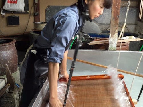 今回はチラシにも採用された徳地和紙の写真。当日は、ブースも徳地和紙で彩ります♪