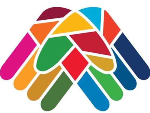 ロゴマーク:すべてひとりひとりの手から始まるという意味が込められた