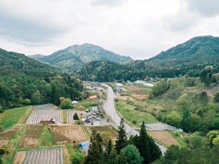 長野の最南西端、森林が9割を占める山村です
