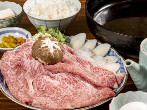 下仁田ネギを使ったすき焼き