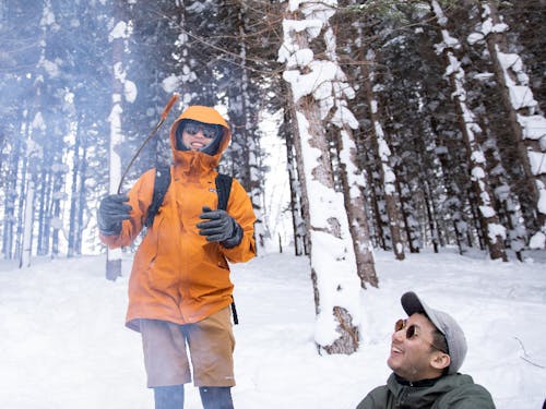 中川町は冬が一番楽しい季節。雪、森、焚火が最強です。
