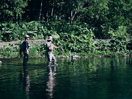 渓流釣りは中川町の最高の楽しみ方の一つ