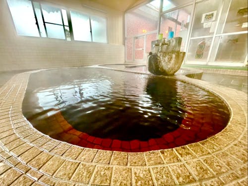 全国でも珍しいモール泉が7件、全部合わせて14件の温泉があります。