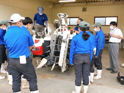 JA全農農業人材育成プログラムでの農業機械講習会