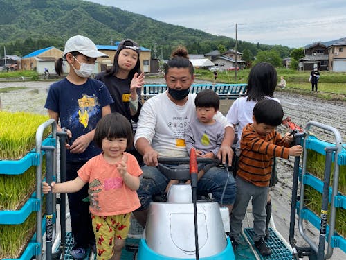前回の田んぼ体験の様子