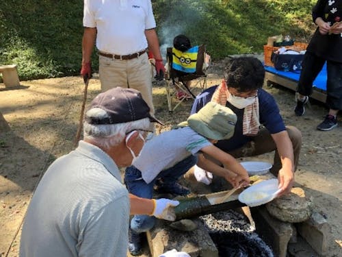 竹筒ごはんづくり体験