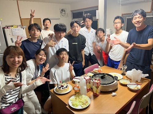 寮生のお誕生日をみんなでお祝い！