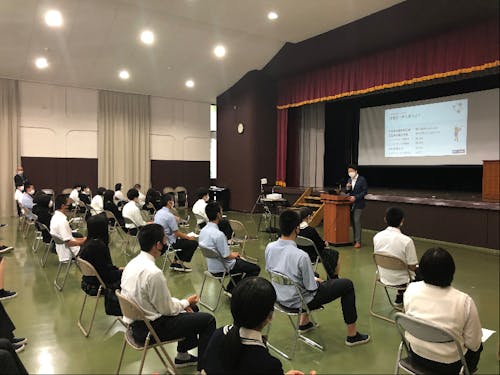 地元高校で取り組みの紹介