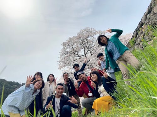 オンラインで真庭市とつなぎながら進行します。